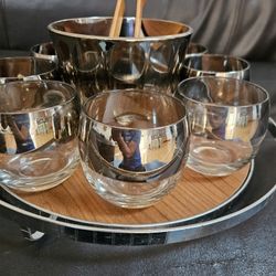 Mid-century bar set