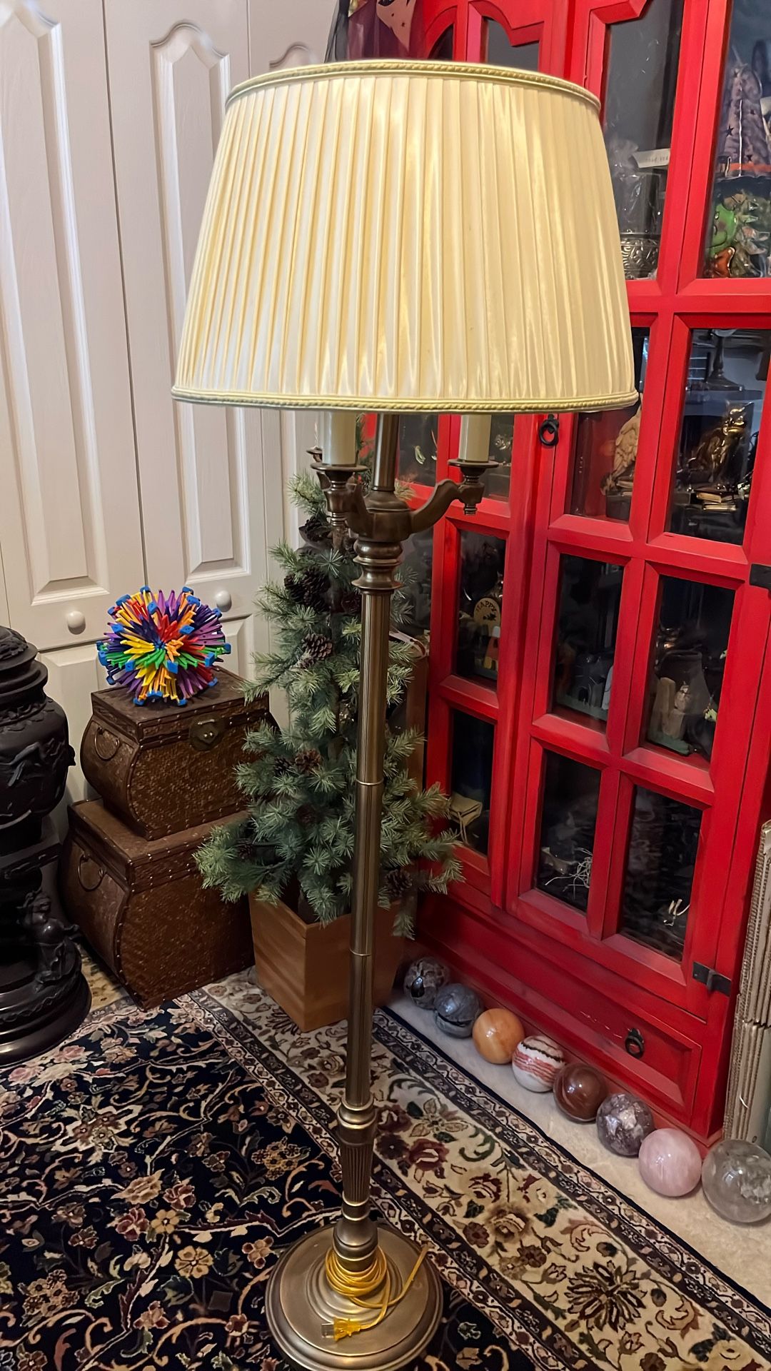 Brass Pole Lamp