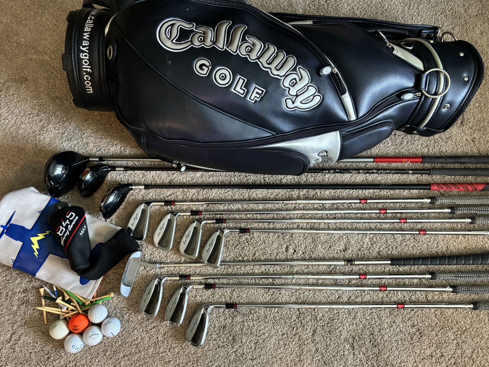 Ben Hogan, Calloway, Taylormade, Nakashima Golf Clubs Set