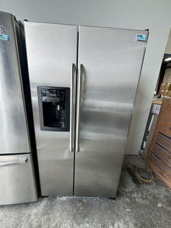 Ge Fridge Side By Side Stainless Steel 