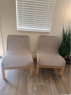 2 ikea mesh chairs -rarely used