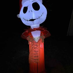 Jack Skellington Air-Blown Inflatable 5.5ft Tall (Lights up)