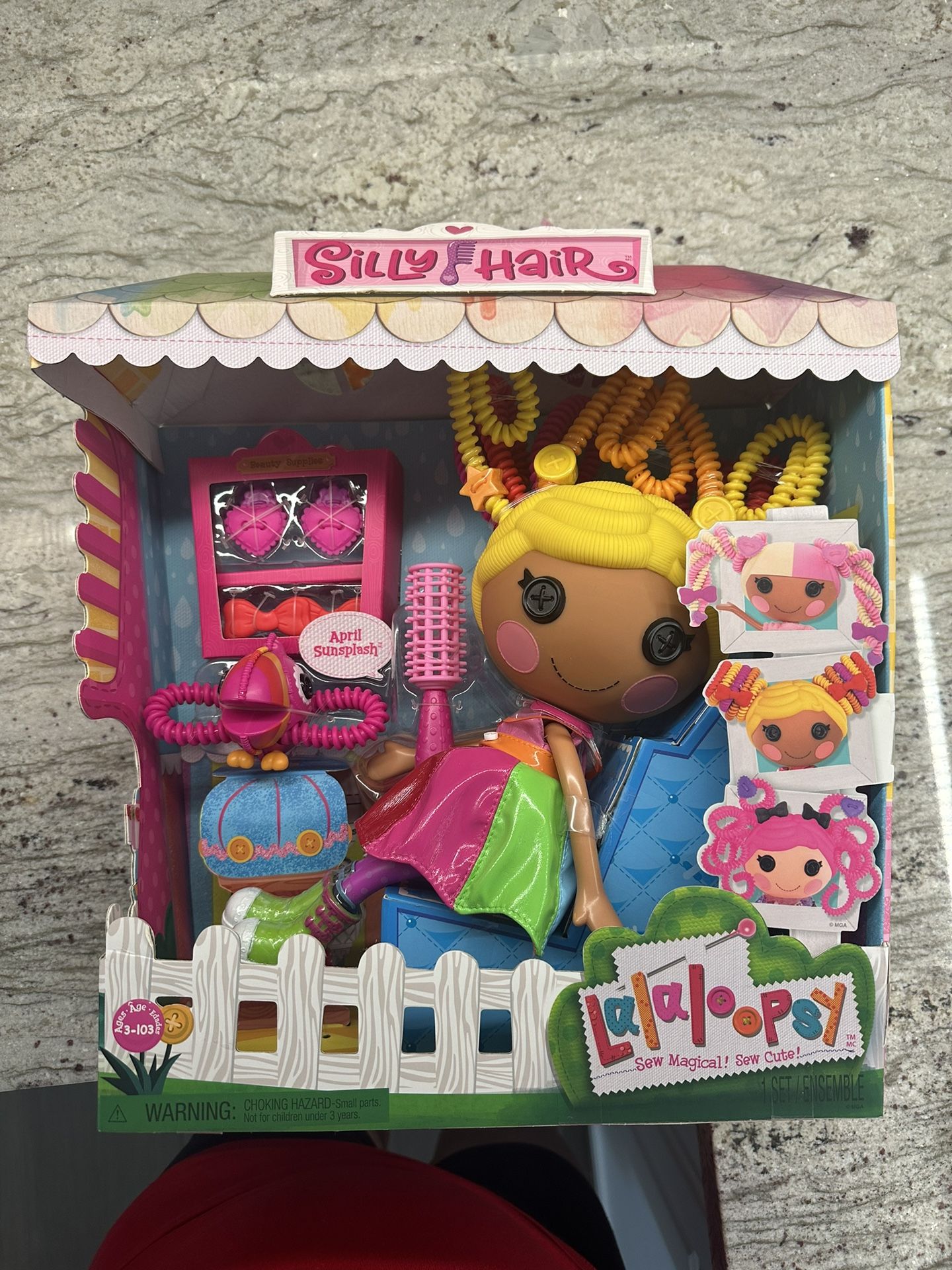 Lalaloopsy April Sunsplash Silly Hair Doll & Pet Toucan