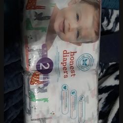 2 Bags Size 2 Honest Diapers