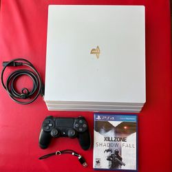 White PlayStation 4 Pro Console 1TB (PS4) w/ Kill Zone Shadow Fall
