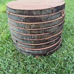 Palm tree wood slices (Center pieces) Cake stand thick pieces 9-10 inches wide