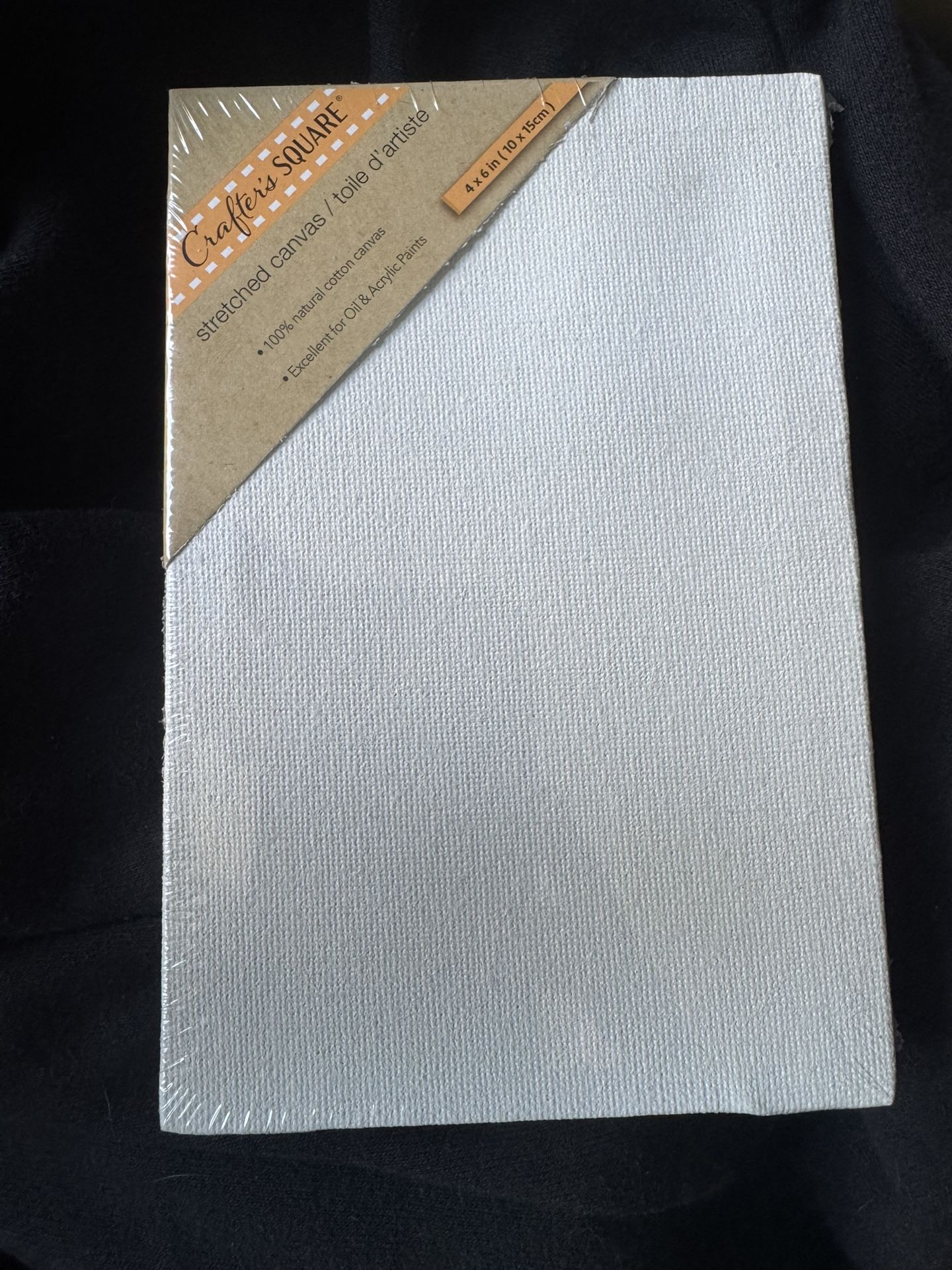 brand new 4x6” stretched canvas — 100% cotton