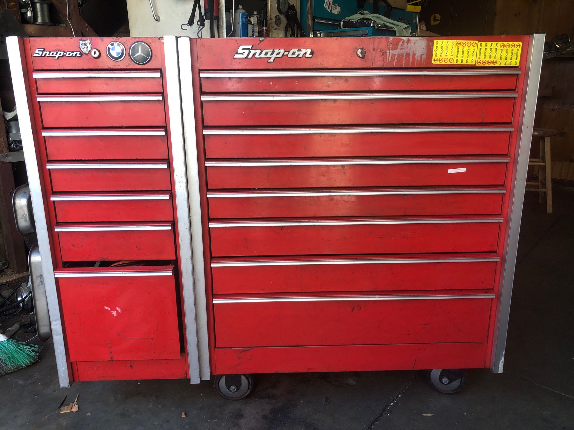 Snap on tool boxes