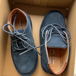 Kenneth Cole Blue Suede Shoes For Baby 