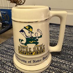 Notre Dame Football Collectible Beer Stein Mug NCAA