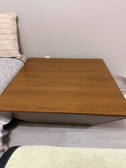 Modern Wood Center Tables with Hidden Storage Drawer for Living Room