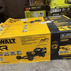 🧰🛠DEWALT 2x20V MAX 21” SELF PROPELLED Lawn Mower Kit w/(2)10Ah Batts/Chargers-NEW!-$380!🧰🛠