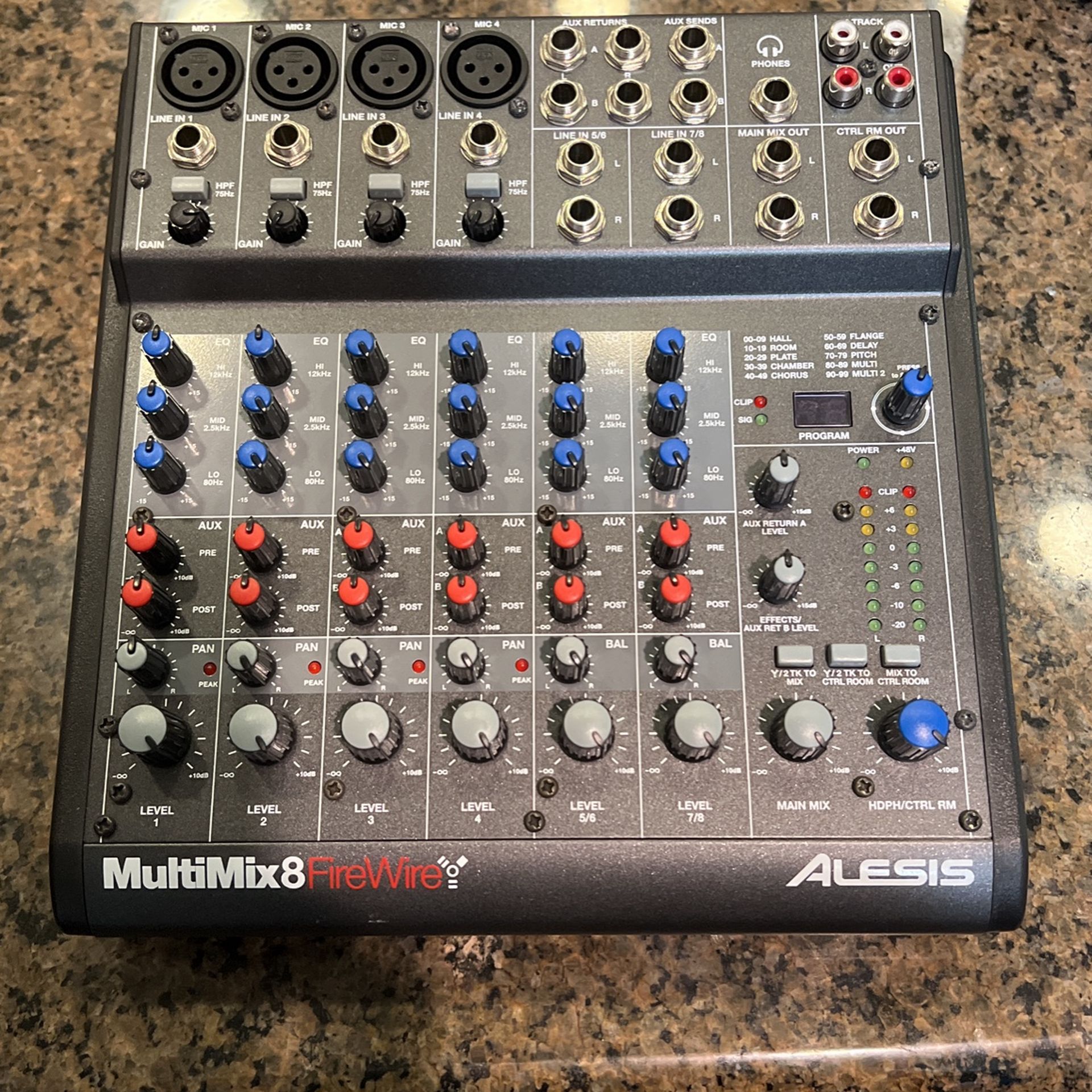 Alesis MultiMix 8 FireWire 8-Channel Mixer 2000s - Black