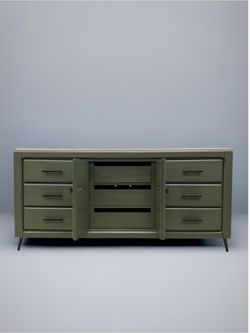 Dark Green Modernized Vintage Dresser / Lowboy / Sideboard / Buffet / TV  stand / Credenza for Sale in Portland, OR - OfferUp