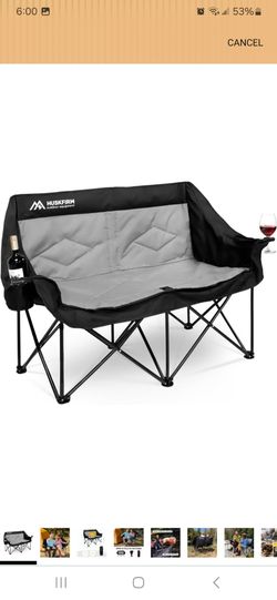 Awesome Camping Chair for 2 people heavy duty 620lbs capacity new in box pick up in Pomona $70