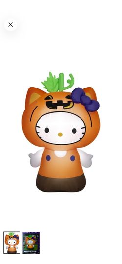 Hello Kitty Jack-o’-Lantern 5ft Inflatable New FIRM