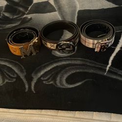 Designer Belts MCM GUCCI BURBERRY