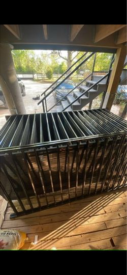 Powder coated fence panels