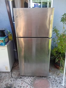 Stainless steel fridge