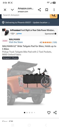 WALMANN 62" Tailgate Pad for Bikes