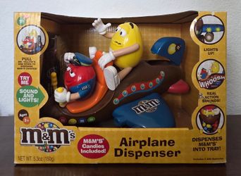 M&M's Airplane Candy Dispenser with Lights and Sound