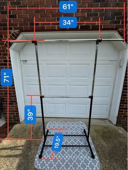 Movable 2-layer metal hanger