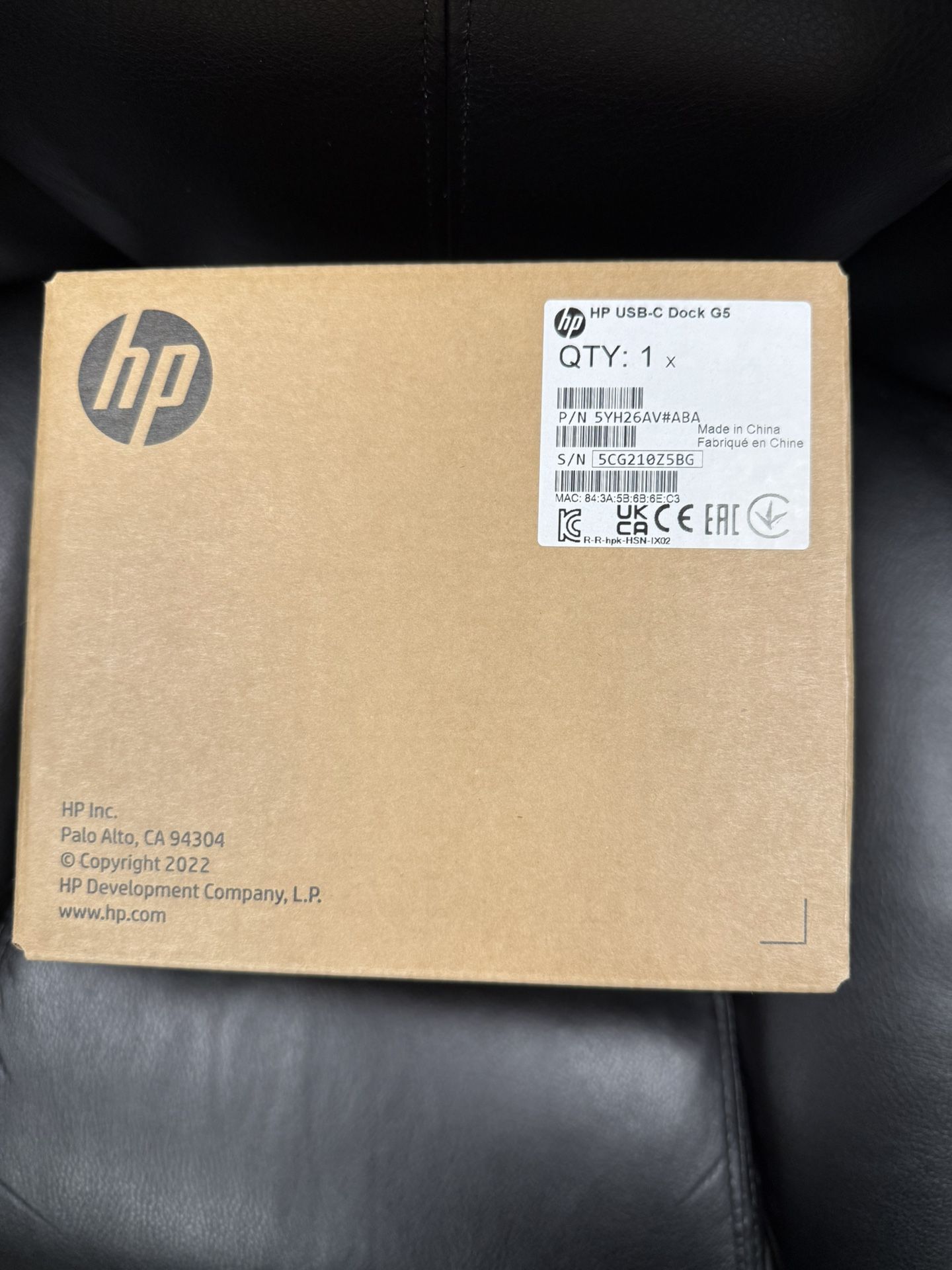 New HP USB-C Docking Station G5