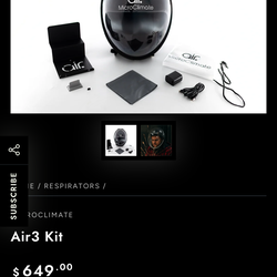 Microclimate Air3 respirator kit