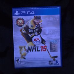 NHL 15 Videogame For The Sony PlayStation 4 - Includes Game Case And Disc
