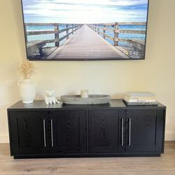 Black TV Console Cabinet