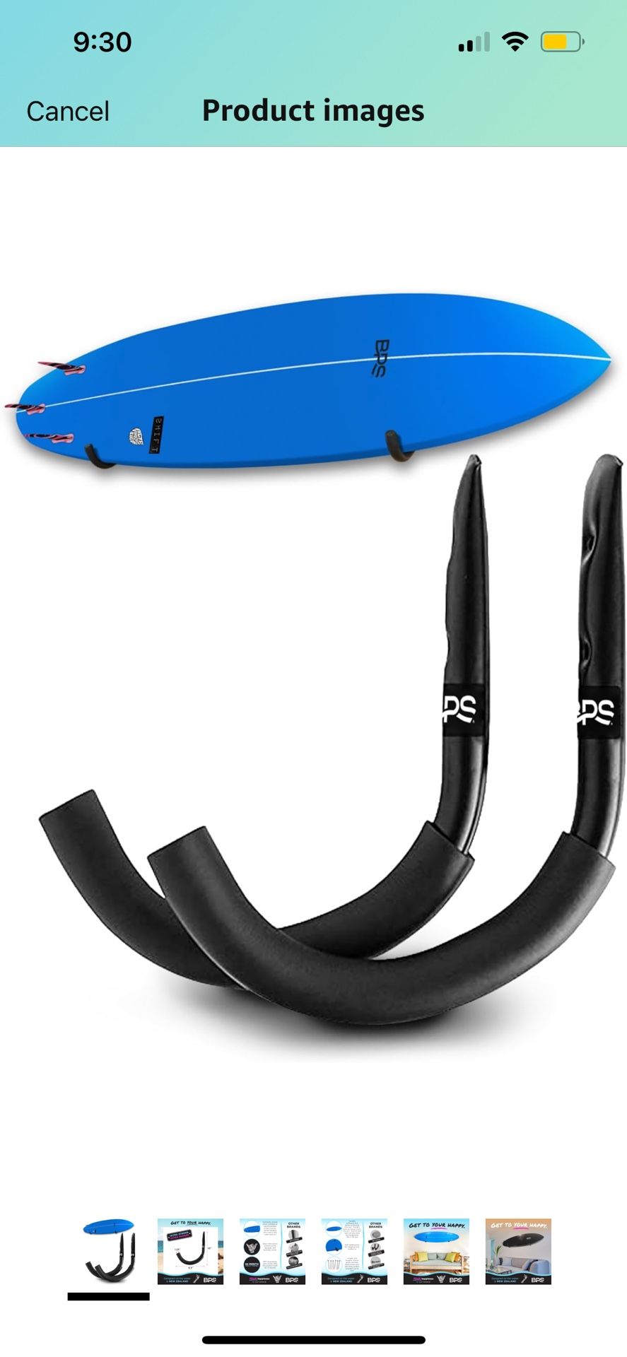 BPS Ultrastrong Ultra padded Surfboard and Standup Paddle Board Rack