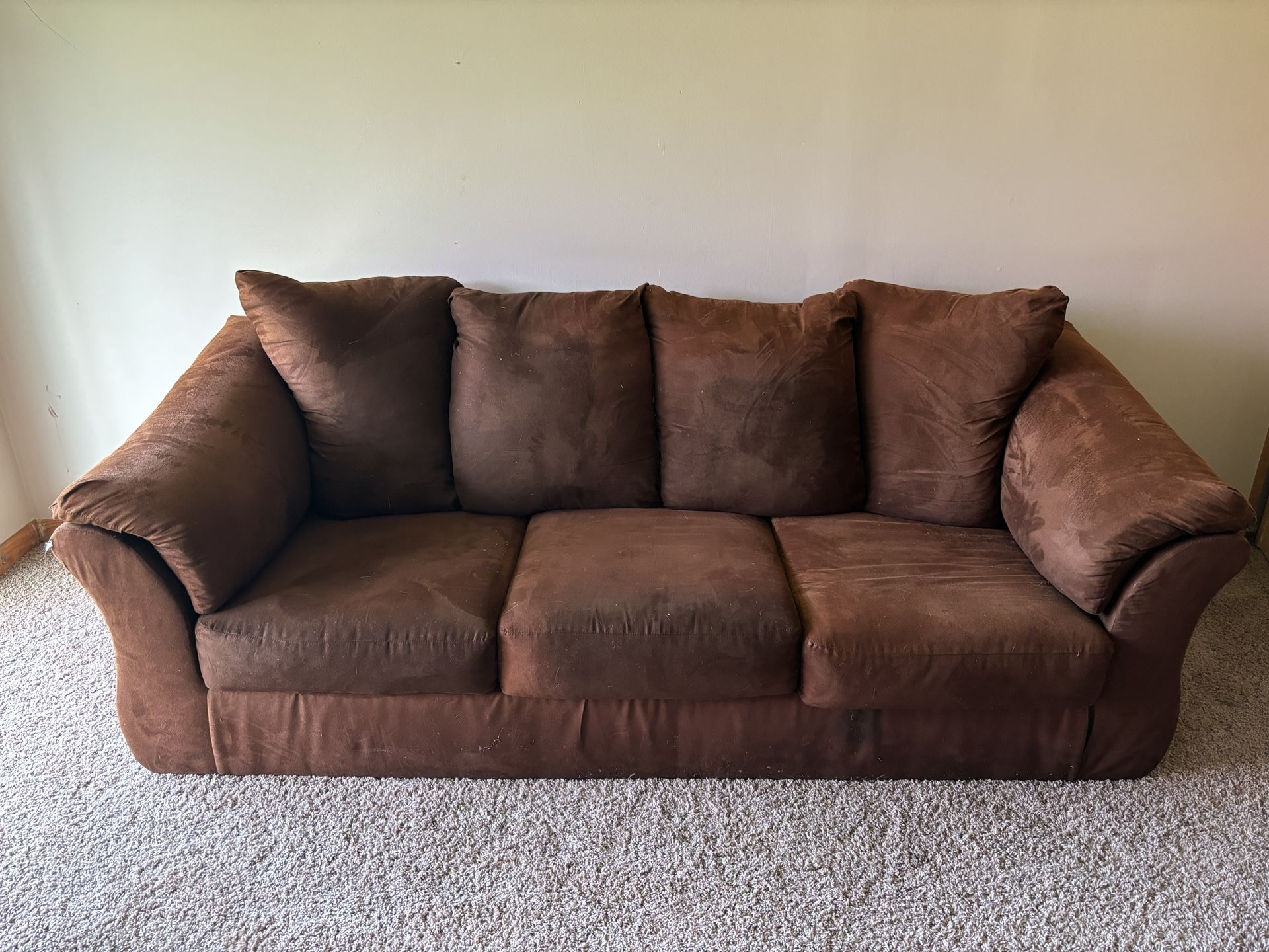 Suede Couch