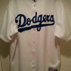 Los Angeles Dodgers Majestic Major League Baseball genuine merchandise jersey, men's size XXL. Brand new condition.