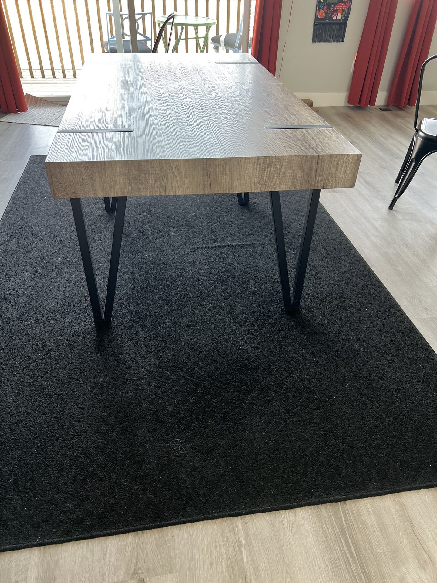 Modern rustic dining table