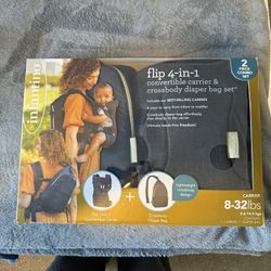 Infantino Flip 4-In-1 Convertible Carrier & Crossbody Diaper Bag Set
