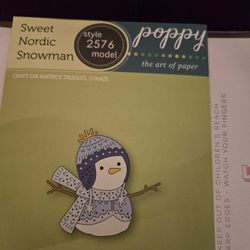 Poppy Stamp Snowman Die