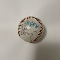 Signed baseball