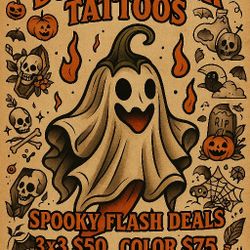 $50 Dollar Spooky Tattoos