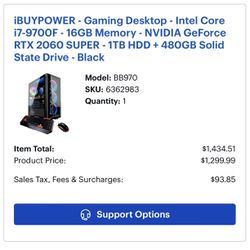 Gaming Computer+ 32 IN Curved Monitor.