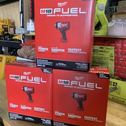 Milwaukee M18 FUEL 18V Lithium-Ion Brushless Cordless 1/2 in. Impact Wrench with Friction Ring (Tool-Only) Each $260