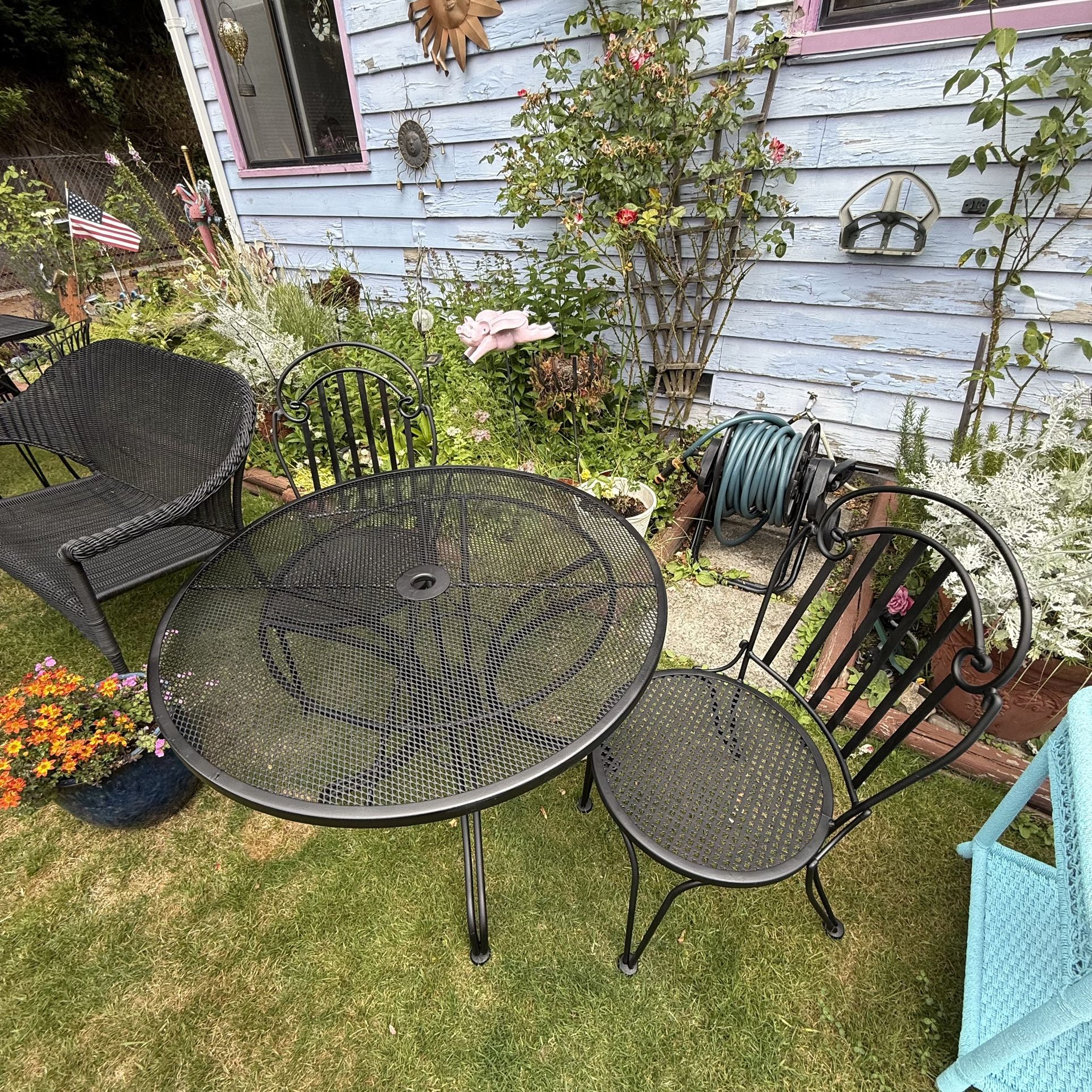 Wrought Iron Bistro Set