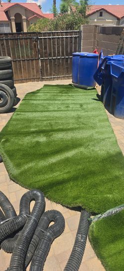 New turf. Leftover from a project.