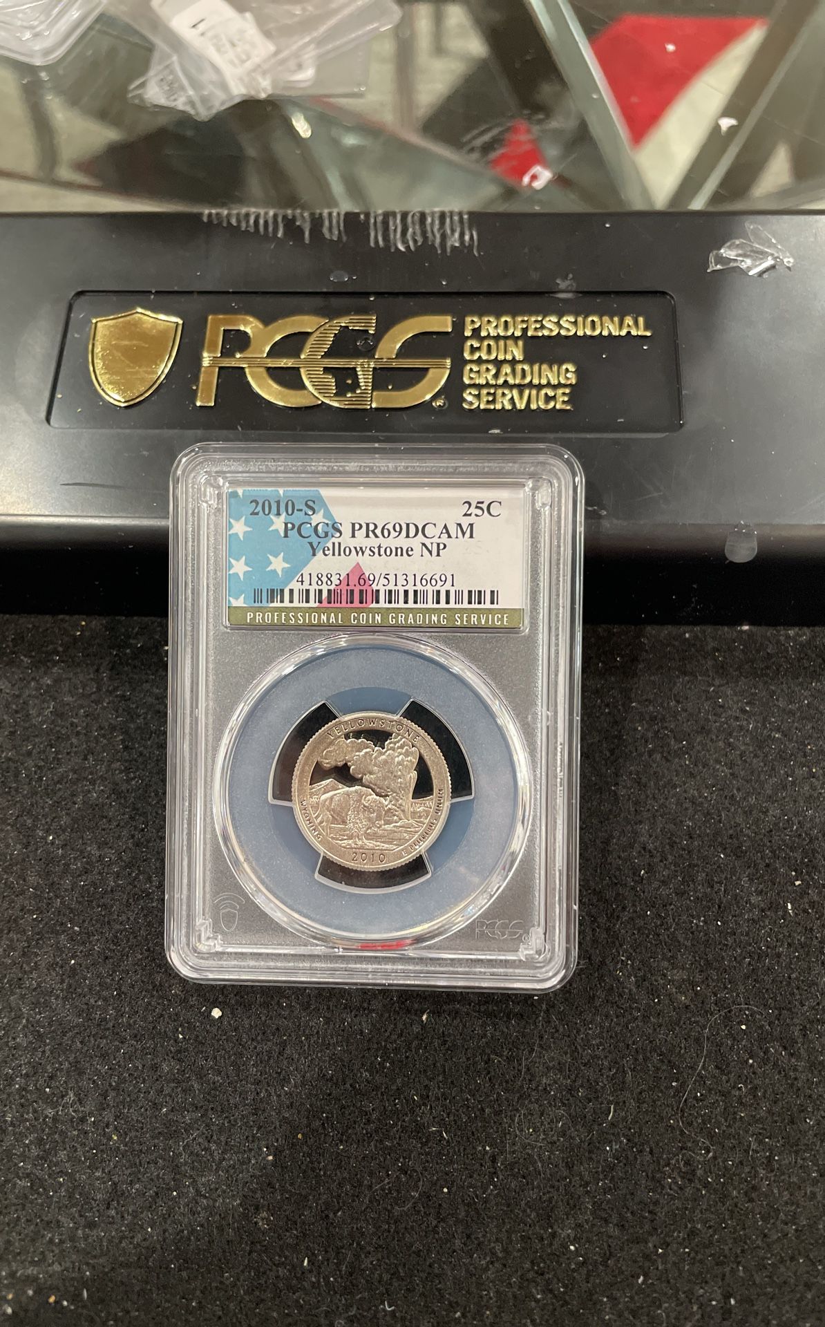 2010 S Gem Proof Yellowstone NP Quarter Graded At PR69 With A Deep Cameo D-20