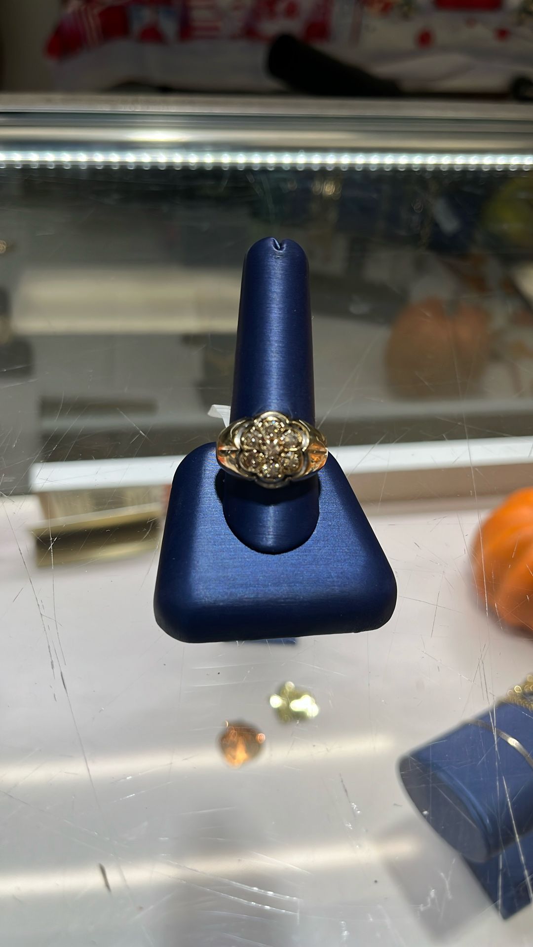 Flower Gold Ring 14k Size 9.5