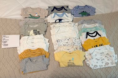 3 Months & 3-6 Months onesies- 24 ct- $30