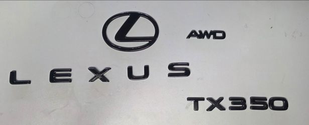 Lexus black emblems