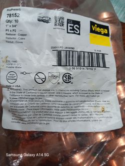 Viega Propress Reducer