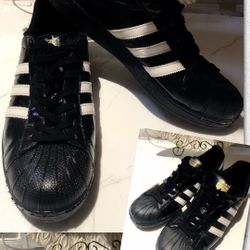 Adidas Black SuperStar -Men-Like New-Size 13 Men