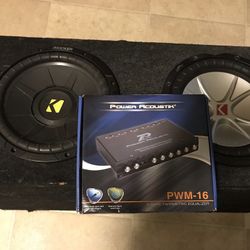 Kicker Subs With Amp