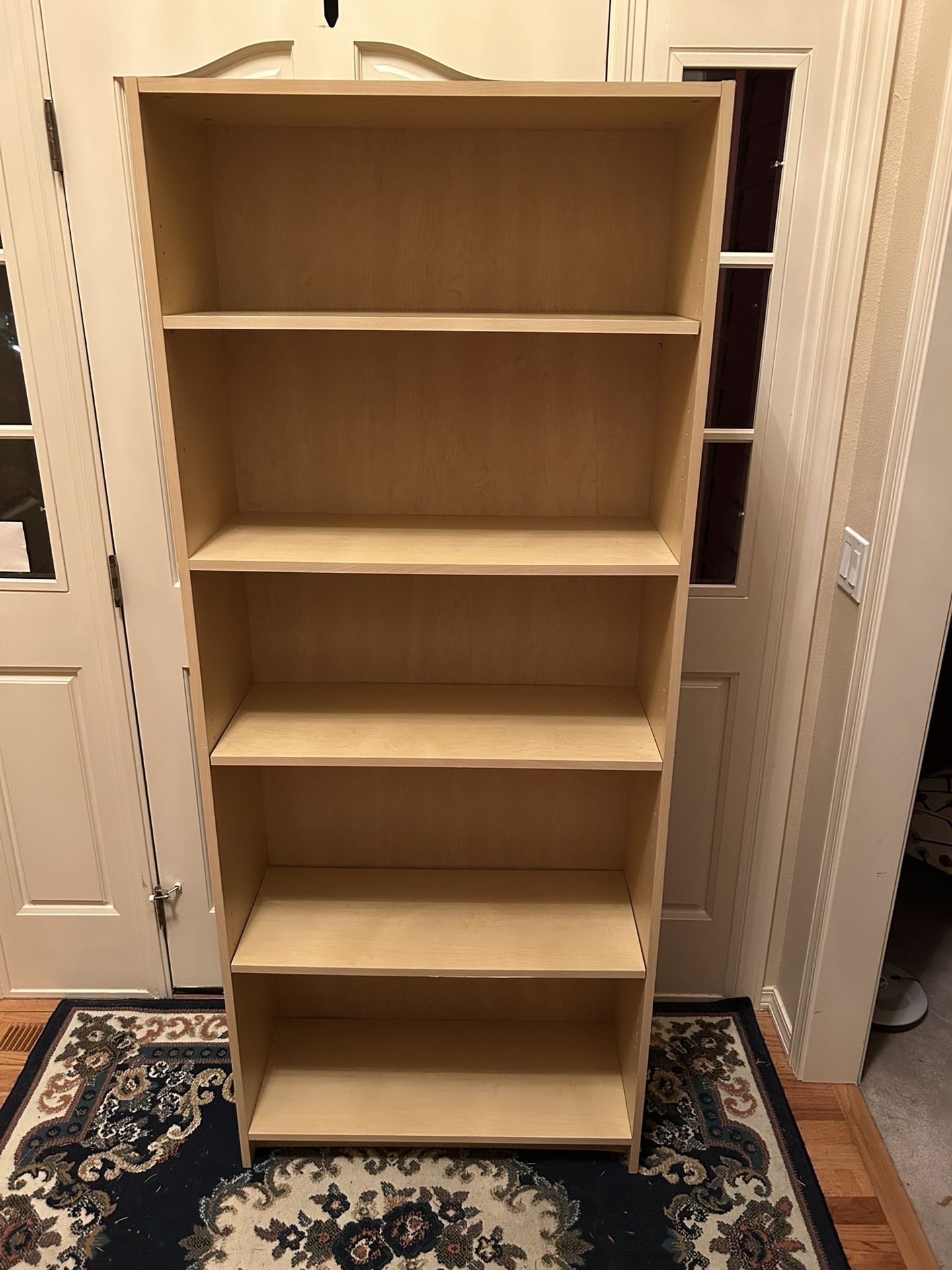 5 shelf Bookcase, Bookshelf with adjustable shelves. 